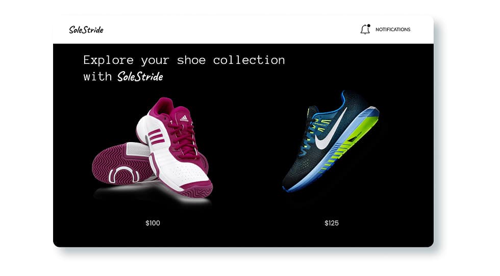 SoleStride - Shoe E-commerce Product Experience - UI/UX design case study by Saurabh Pansari