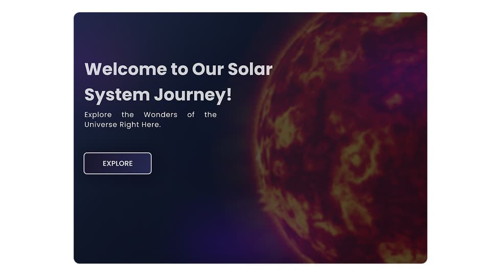 StellarSphere Solar System Exploration Website - UI/UX design case study by Saurabh Pansari