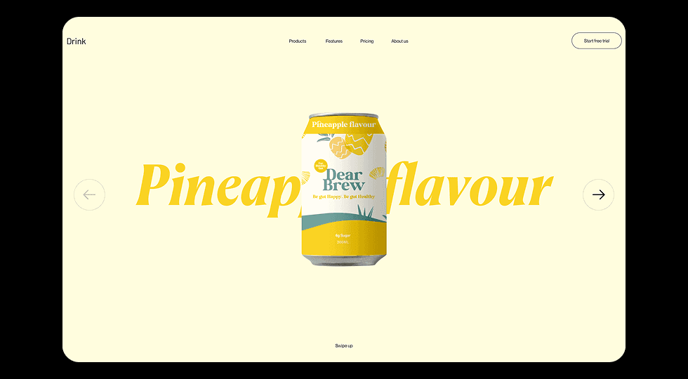 Drink 3D Rotation Product Experience - UI/UX design case study by Saurabh Pansari