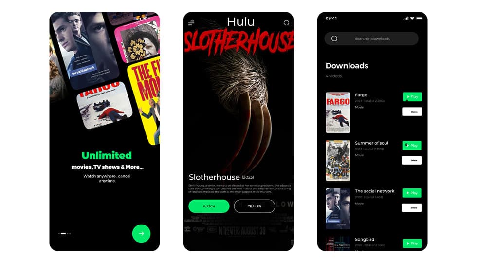 Hulu Streaming App – Mobile UI Concept - UI/UX design case study by Saurabh Pansari
