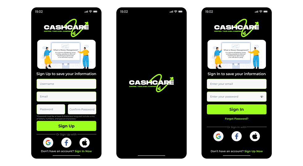Visual Design & Key Screens 1