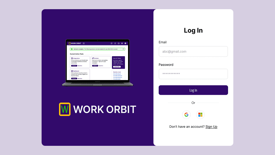 Work Orbit - AI Powered Project Management Workspace - UI/UX design case study by Saurabh Pansari