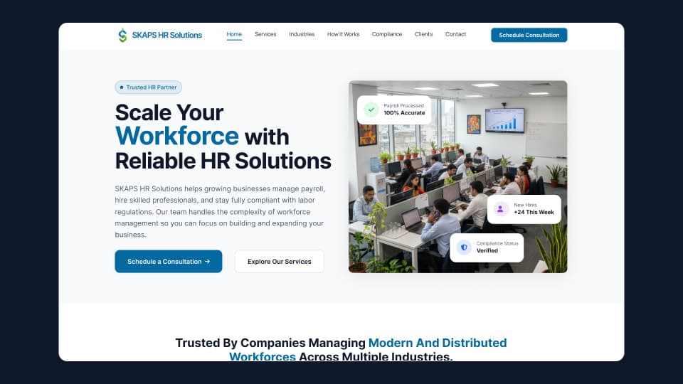 SKAPS HR Solutions - UI/UX design case study by Saurabh Pansari