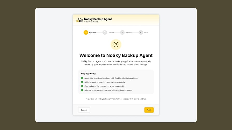 NoSky Backup Platform - Cloud Infrastructure Backup Monitoring System - UI/UX design case study by Saurabh Pansari